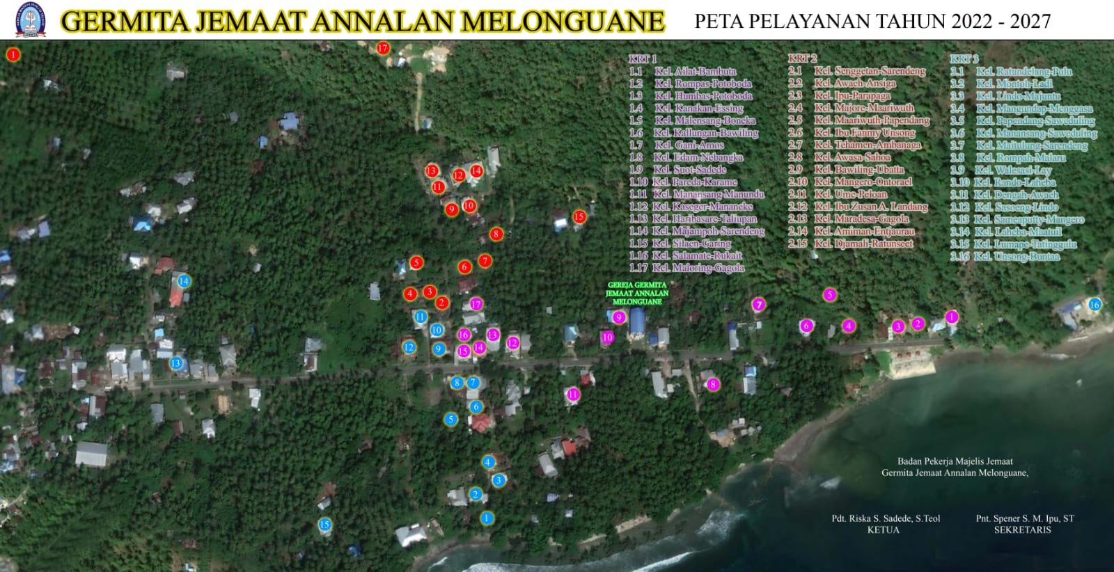 Peta Pelayanan Jemaat Annalan Melonguane
